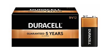 Duracell 9v 12 Pack
