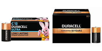 Duracell C and D 12 Pack